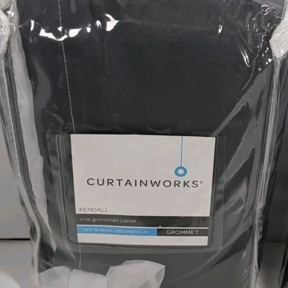 Curtainworks Kendall White Grommet 52x84 Curtain Panels Light Filtering  - Set o